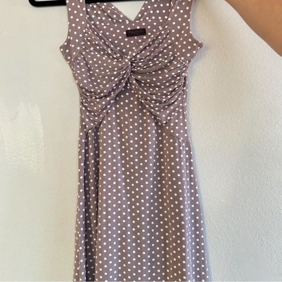 Cute Polka dot Grey dress - Picture 3 of 3